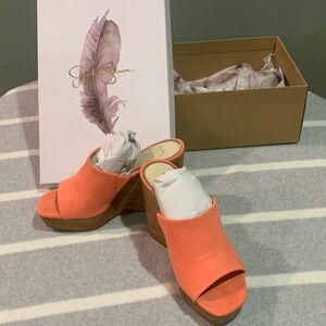 Jessica Simpson Coral Suede Platform Mules
